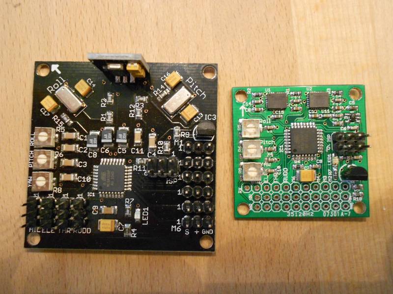 kk-micro im Vergleich zum KKmulticopter blackboard